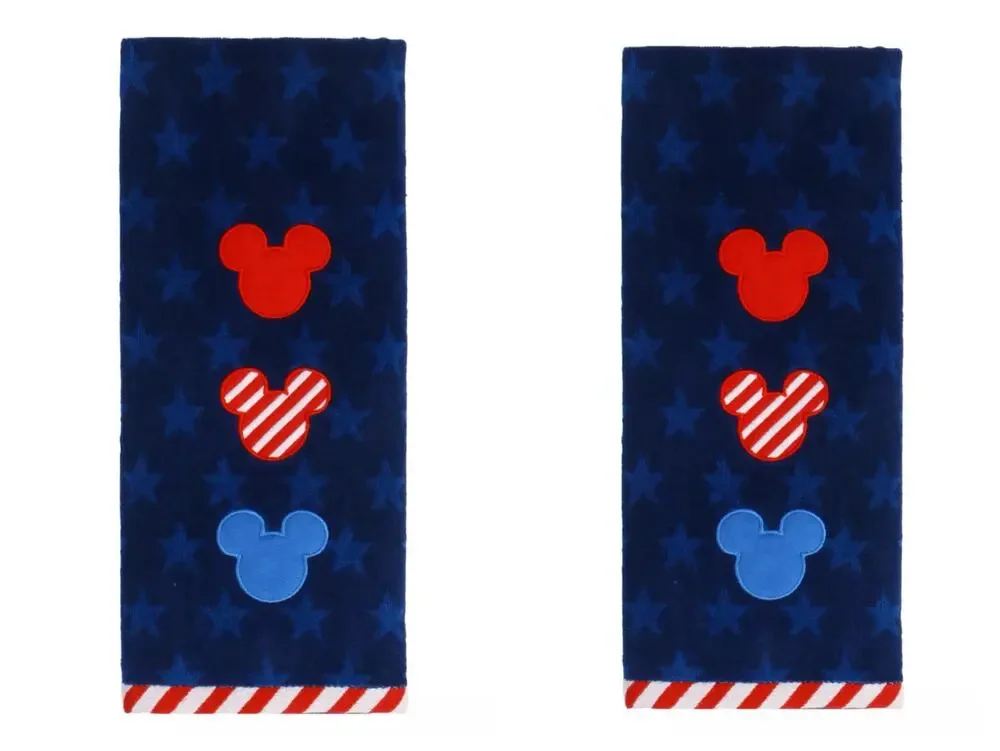 Disney Celebrate Together Mickey Mouse Americana Hand Towel USA patriotic Cotton